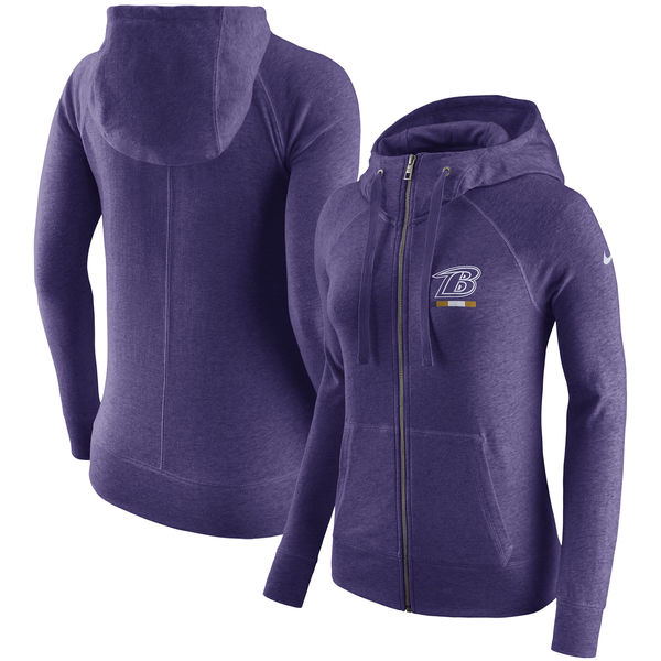 Women's Baltimore Ravens Nike Gym Vintage Full Zip Hoodie Purple,We sell and wholesale Women's Baltimore Ravens Nike Gym Vintage Full Zip Hoodie Purple on line form chian!